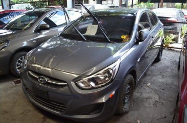 Sell Grey 2017 Hyundai Accent Manual Gasoline at 35000 km in Makati