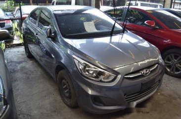 Sell Grey 2017 Hyundai Accent Manual Gasoline at 35000 km in Makati