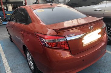 Orange Toyota Vios 2015 Sedan for sale in Makati