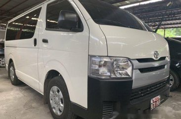 White Toyota Hiace 2019 Manual Diesel for sale in Quezon City