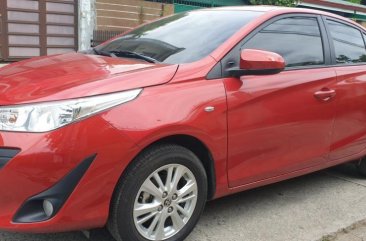 Red Toyota Vios 2018 Manual Gasoline for sale in Quezon City