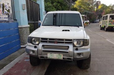 Sell White 2003 Mitsubishi Pajero at 88000 km in Quezon City