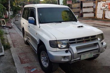 Sell White 2003 Mitsubishi Pajero at 88000 km in Quezon City