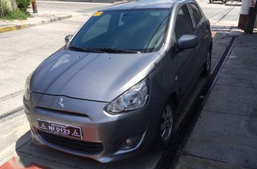 Selling 2nd Hand Mitsubishi Mirage 2015 Hatchback Manual Gasoline at 30000 km in Quezon City