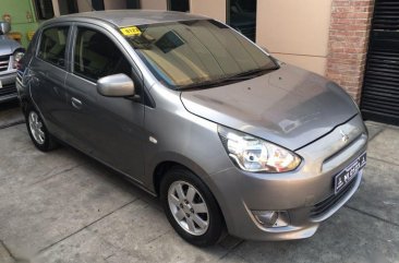 Selling 2nd Hand Mitsubishi Mirage 2015 Hatchback Manual Gasoline at 30000 km in Quezon City
