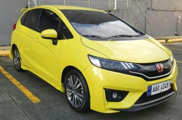 Yellow Honda Jazz 2015 for sale in Manila