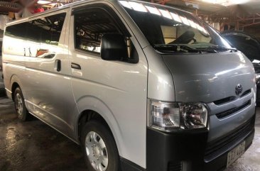 Silver Toyota Hiace 2019 Manual Diesel for sale in Quezon City