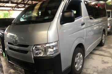 Silver Toyota Hiace 2019 Manual Diesel for sale in Quezon City