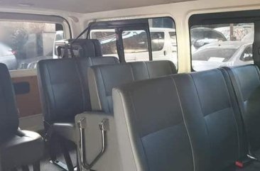 White Toyota Hiace 2019 Van Manual Diesel for sale in Quezon City