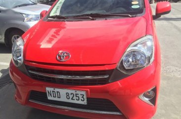 Red Toyota Wigo 2016 for sale Automatic