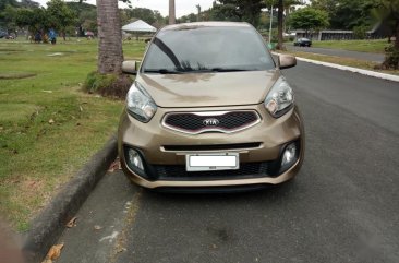 Selling Brown Kia Picanto 2015 Manual Gasoline in Las Piñas