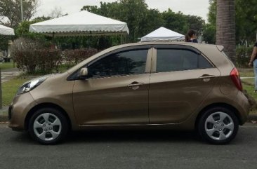 Selling Brown Kia Picanto 2015 Manual Gasoline in Las Piñas