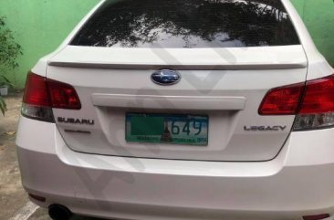 Selling Pearl White Subaru Legacy 2012 Sedan Automatic Gasoline in Manila