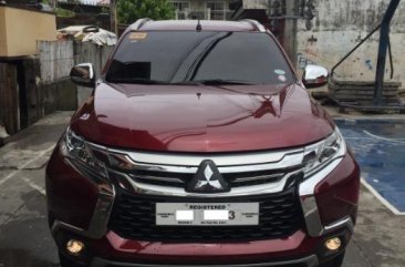 Red Mitsubishi Montero Sport 2018 Automatic Diesel for sale in Olongapo