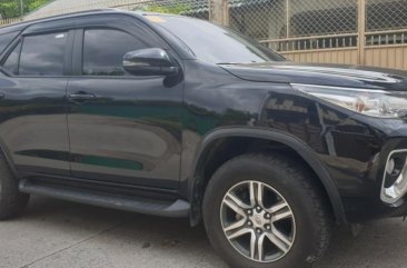 Selling Black Toyota Fortuner 2018 Automatic Diesel at 10000 km in Quezon City