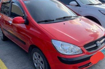 Selling Red Hyundai Getz 2009 Manual Gasoline at 77000 km