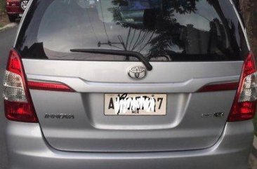 Silver Toyota Innova 2015 for sale Manual