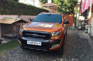 Orange Ford Ranger 2016 for sale Automatic