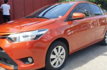 Orange Toyota Vios 2017 Automatic Gasoline for sale in Quezon City