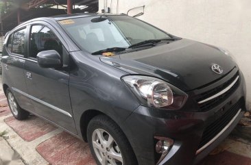 Gray Toyota Wigo 2015 Hatchback Manual Gasoline for sale in Quezon City