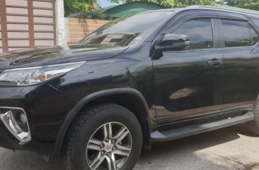 Selling Black Toyota Fortuner 2018 Automatic Diesel at 10000 km in Quezon City