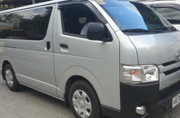 Sell Silver 2019 Toyota Hiace Manual Diesel at 10000 km in Quezon City