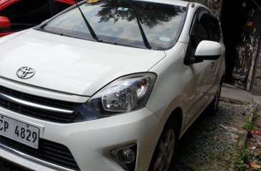 White Toyota Wigo 2017 at 10000 km for sale in Quezon City