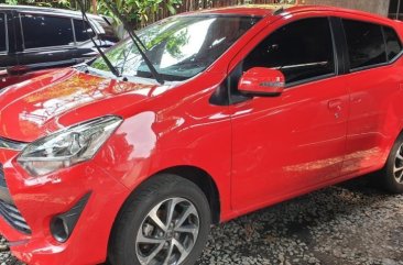 Selling Red Toyota Wigo 2018 Manual Gasoline in Quezon City