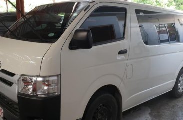 Selling White Toyota Hiace 2019 at 10000 km in Quezon City