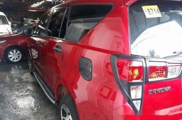 Sell Red 2017 Toyota Innova Manual Gasoline at 28859 km in Quezon City