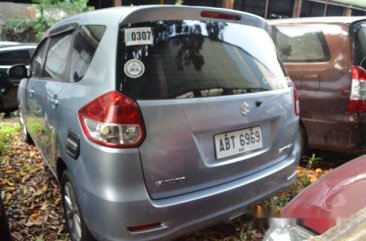 Blue Suzuki Ertiga 2015 Automatic Gasoline for sale