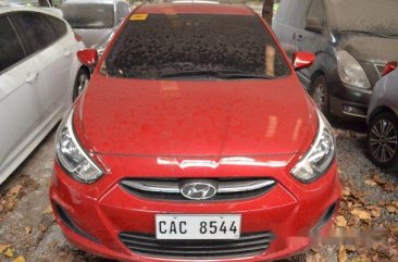 Red Hyundai Accent 2017 Automatic Gasoline for sale