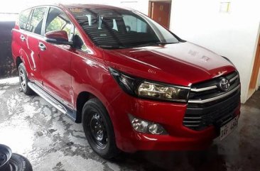 Sell Red 2017 Toyota Innova Manual Gasoline at 28859 km in Quezon City