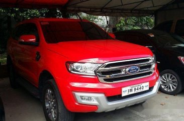 Red Ford Everest 2016 Automatic Diesel for sale 