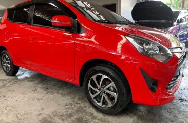 Selling Red Toyota Wigo 2019 Automatic Gasoline in Quezon City