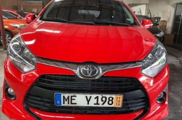 Selling Red Toyota Wigo 2019 Automatic Gasoline in Quezon City