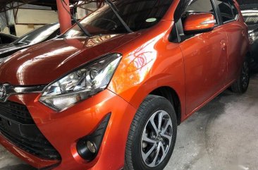 Orange Toyota Wigo 2017 for sale in Quezon City