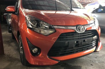 Orange Toyota Wigo 2017 for sale in Quezon City