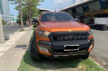 Orange Ford Ranger 2018 Automatic Diesel for sale 