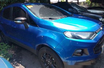 Blue Ford Ecosport 2016 at 49000 km for sale