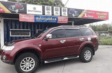 Sell Red 2012 Mitsubishi Montero Sport Automatic Gasoline at 45344 km