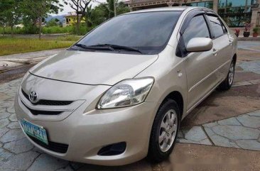 Beige Toyota Vios 2008 Manual Gasoline for sale in Talisay