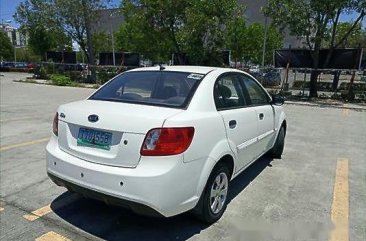 White Kia Rio 2011 for sale Manual