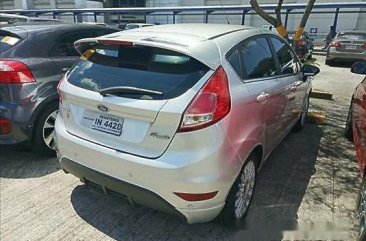 Silver Ford Fiesta 2017 Automatic Gasoline for sale 