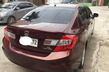 Red Honda Civic 2013 at 60000 km for sale 