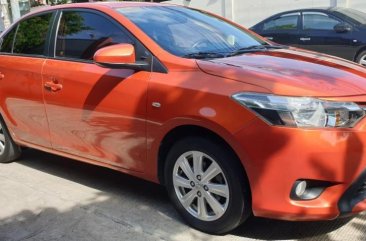 Orange Toyota Vios 2017 Automatic Gasoline for sale in Quezon City