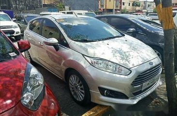 Silver Ford Fiesta 2017 Automatic Gasoline for sale 