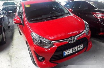 Red Toyota Wigo 2019 Automatic Gasoline for sale in Quezon City