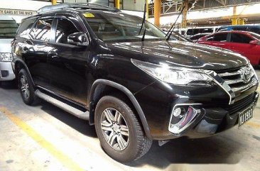 Sell Black 2017 Toyota Fortuner Manual Diesel at 15483 km 