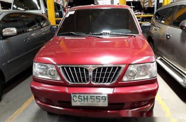 Red Mitsubishi Adventure 2002 Manual Diesel for sale 